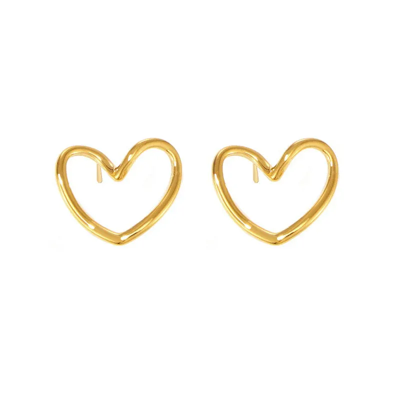 Niyanara Heart Themed Stud Earrings