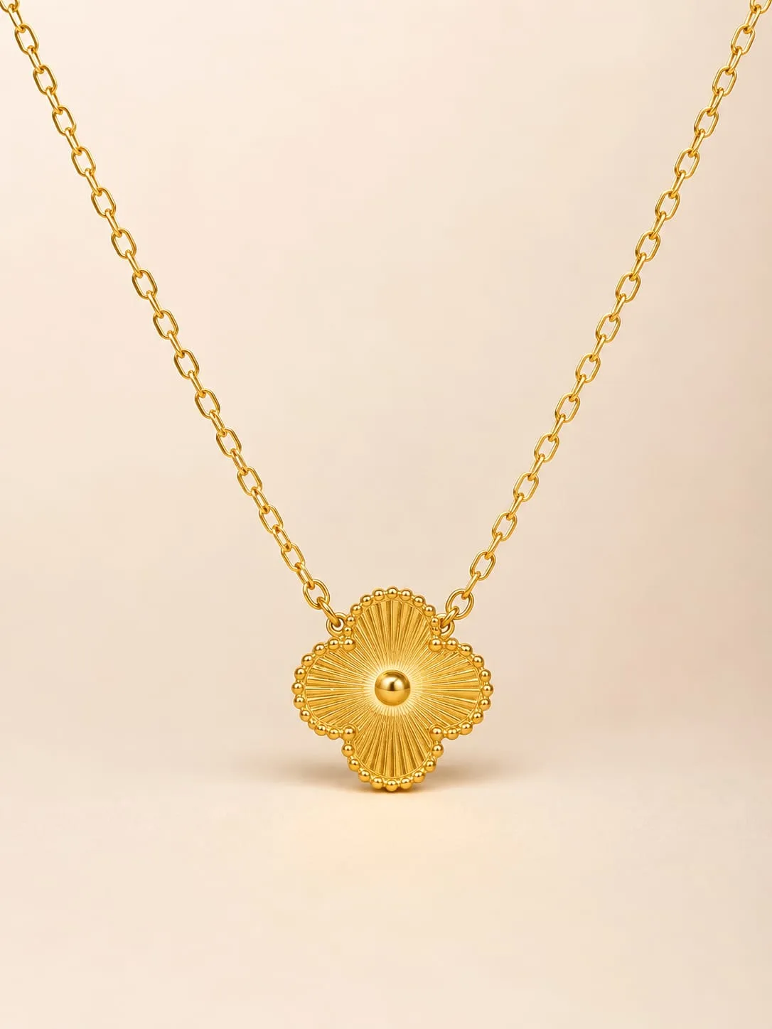 Niyanara Golden Clover Pendant