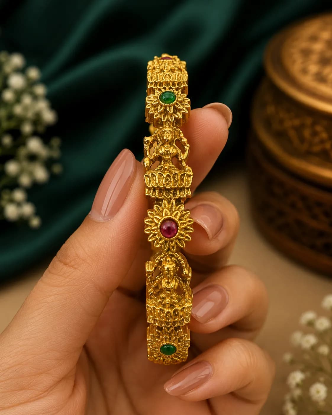 Niyanara Divine Ruby Vine Bangle