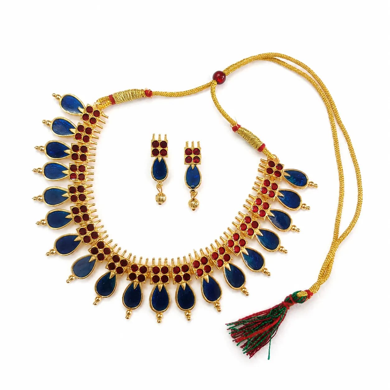 Niyanara Neelambari Gold-Plated Necklace Set for Women
